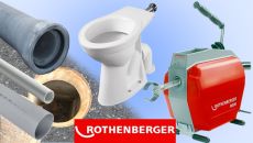 Déboucheurs électriques à sections de câbles Rothenberger