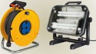 Électricité chantier : Enrouleurs multiprise et Eclairage