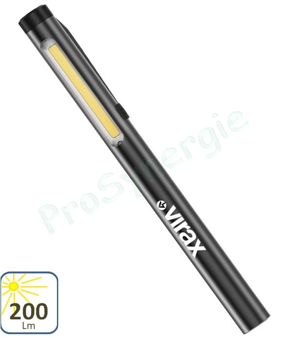 Lampe d'inspection PRO 2 en 1 rechargeable 200 lumens autonome 10 heures 