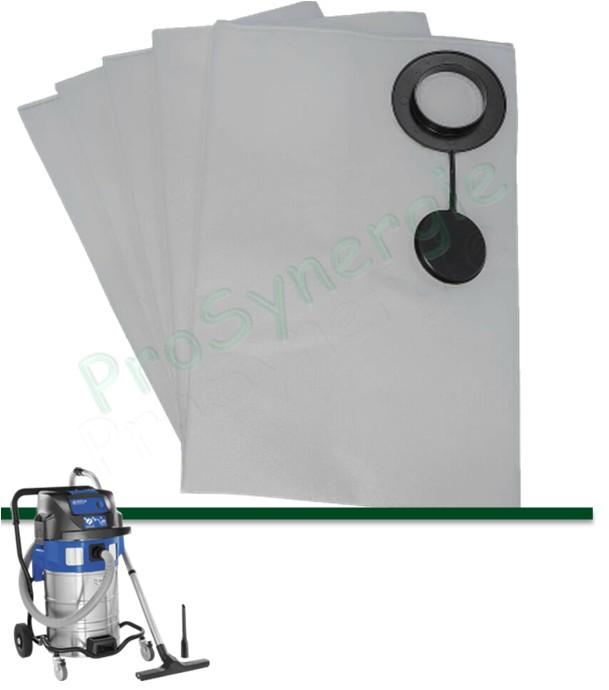 Lot de 5 sacs polyester 55/75L pour Aspirateur ATTIX 961-01