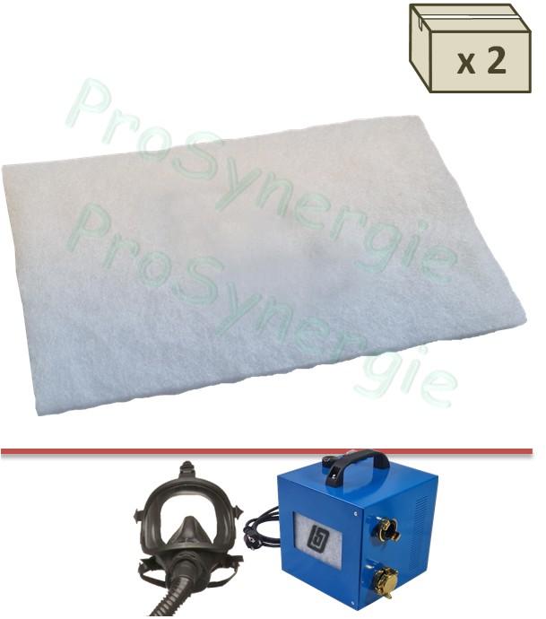 Lot de 2 filtres de rechange pour Masque Respirateur Duct A ECO réf PRO6065