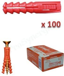 Boîte 100 Chevilles R8 Sans sachet