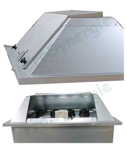 Couvercle de fermeture et protection cadenassable pour cuve fioul type VET Section 757x1135mm