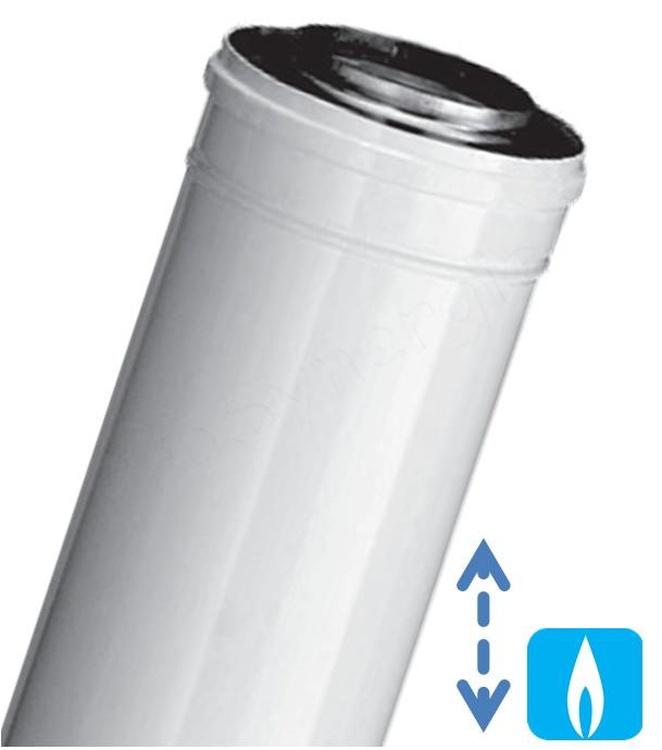 Conduit Concentrique Télescopique Aluminium / Aluminium - pour chaudières ventouses Gaz