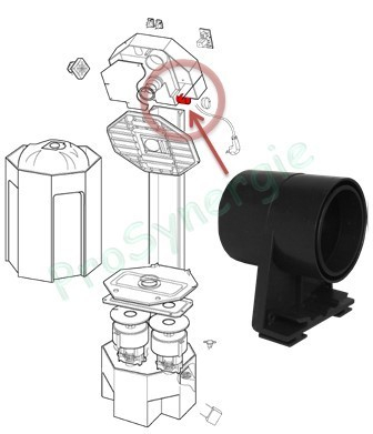 Pivot couvercle centrale d´aspiration Axpir/Boosty/Family