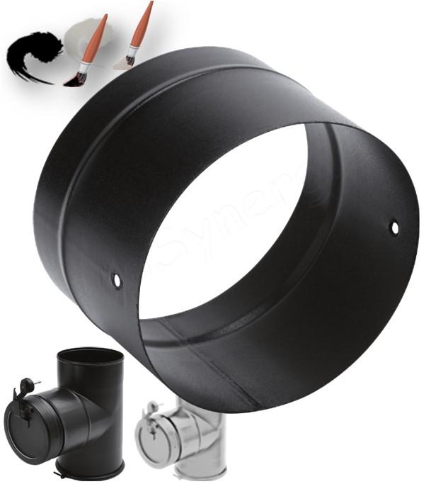 Adaptateur mâle/mâle Émail noir pour raccordement régulateur Tigex 150