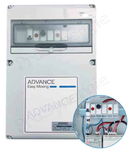 PLC - Coffret de protection, pilotage et contrôle programmable LxPxH = 320x80x510 - Gestion d´installation complète transfert/alimentation de granulé + gestion décendrage chaudière