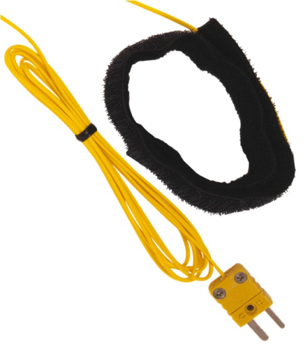 Sonde de température de contact maintien scratch (Velcro) thermocouple Type K Plage -40°C à +150°C