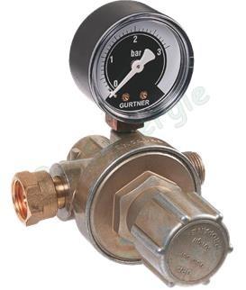 Détendeur réglable haute pression avec mano citerne 40kg/h - M/F (écrou) 20x150