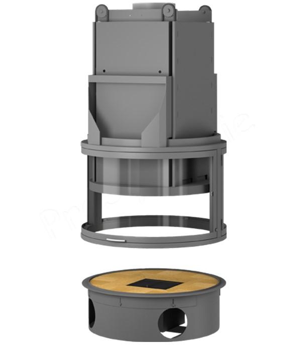 Foyer bois Ambiance Suspendu - Panoramique