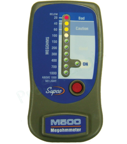 Mégahommètre - Mesure résistance à lisolement de 20 à 1000 Mégahome dans les installation électrique