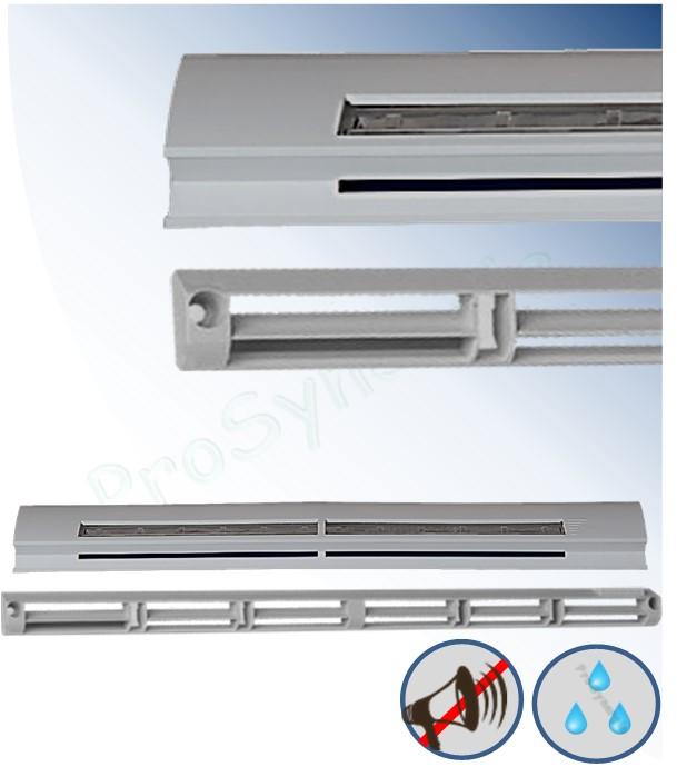 Entrée d´air hygroréglable EHL - 37dB - Acoustique + Auvent