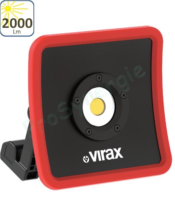 Projecteur XL Etanche 2000 lumens (15h d´autonomie - Résistant et Etanche - Pied aimenté)