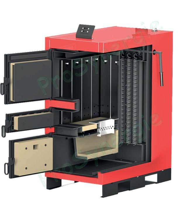 Avantage de la combustion inversée : Chaudière bois bûches LCG 20 à 50 kW