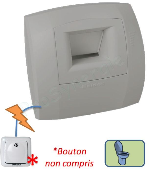 Bouche WC Bahia Curve S à bouton poussoir Push W13 - Débit 5-30m³/h - Ø 80mm