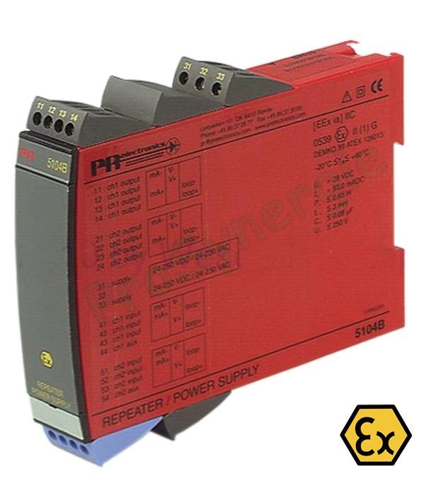 Amplificateur avec recopie isolateur galvanique à sécurité intrinsèque - Barrière Zener STV 5104 B 1 voie pour application ATEX