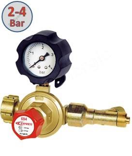 Détendeur variable de 2 à 4 bar avec manomètre et sécurité sortie 3/8e G