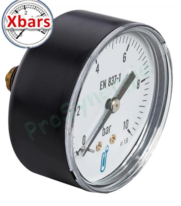 Manomètre à boîtier ABS raccordement axial