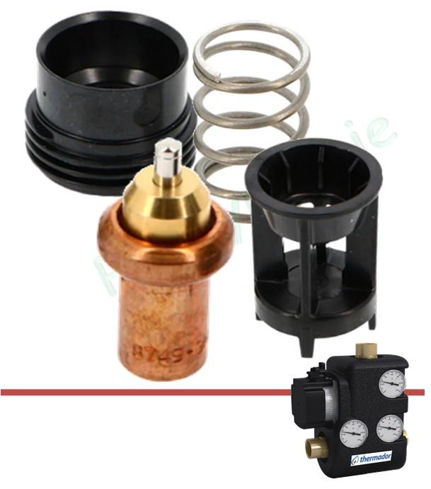 Kit remplacement cartouche thermostatique 61°C pour Thermovar combi modèle corps laiton (moteur ancienne génération ErP)