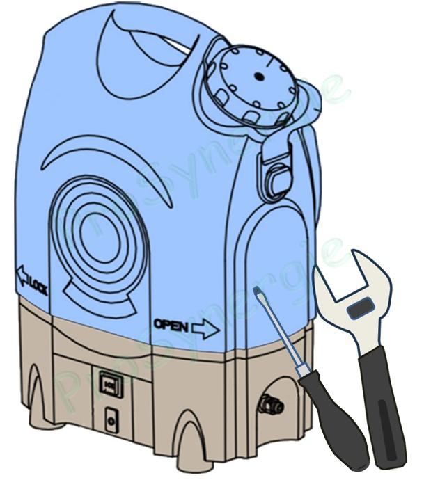 Nomenclature des pièces détachées du Nettoyeur HP EASYPRO