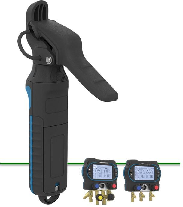 Sonde de température de contact sans fil Si-RT7 pour manifolds 2 et 4 voies Si-RM350/450 et application mobile Sauermann