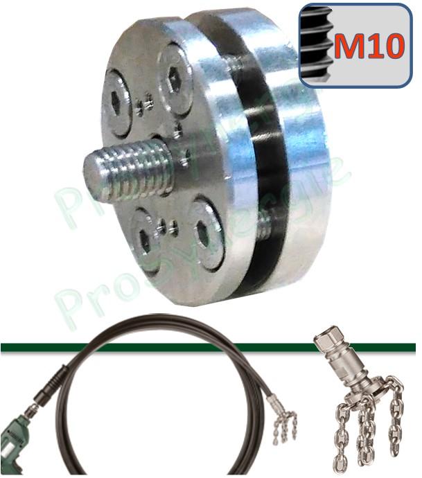 Tête de fixation des chaînes - Filetage M 10 - Pour appareil à débistrer