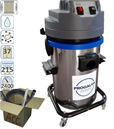 Aspirateur ramonage Neso 40 - cuve 37 litres - Moteur 1400 watts