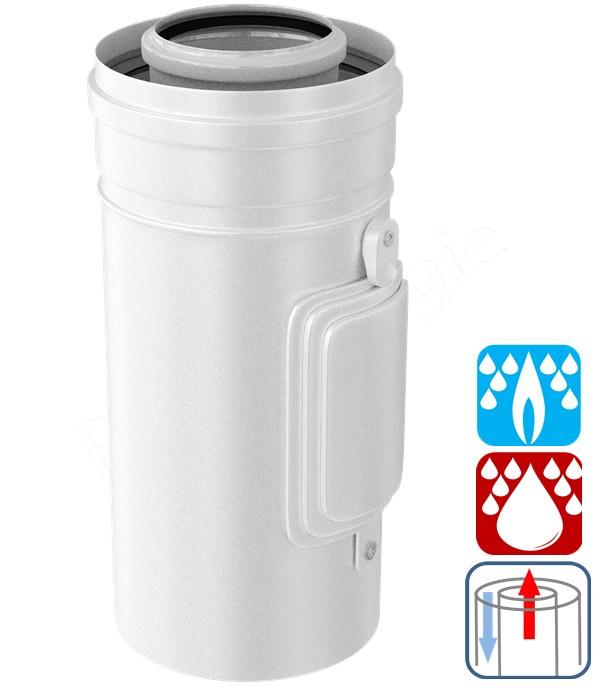 Té d´Inspection - Tubage Concentrique PPs / Galva - Gaz/Fioul Condensation