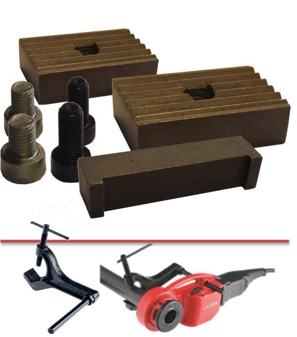 Mors d´étau de blocage pour tube inox