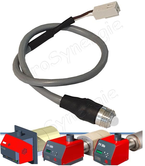 Capteur de niveau (récepteur) pour brûleur PV350/500/700/1000/1500 avec câble longueur 450 mm