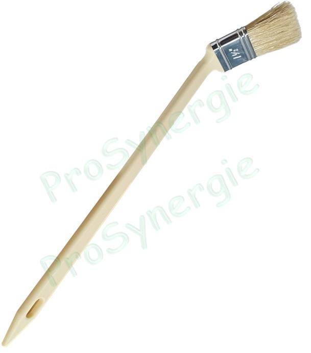 Pinceau radiateur soie coudé  - Longueur 350 mm - Brosse 35 x 10 mm