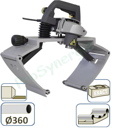 Chanfreineuse Exact PipeBevel 360E - System (angle de tête 30° ou 37,5° ou 45° à préciser à la commande) - 230V - Tubes maxi Ø 360 mm